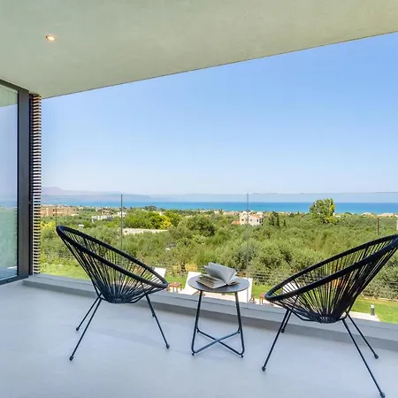 Pirgos-villas, Avra & Ostria Villa, Heated Pool , Amazing Sea View Villa *
