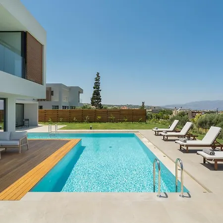 Pirgos-villas, Avra & Ostria Villa, Heated Pool , Amazing Sea View Villa *